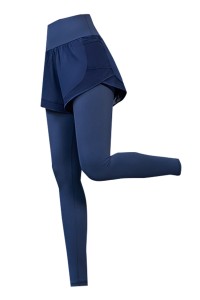 Fitness pants women's high waist fake two-piece running Yoga Pants elastic tight fitting autumn and winter wear quick drying exercise pants  SKSP024 detail view-15